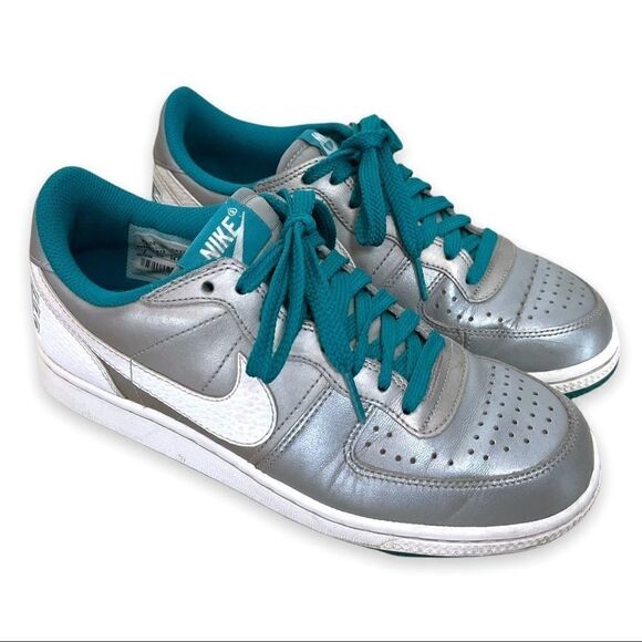 Nike Terminator Low Top Teal Silver - Picture 1 of 6